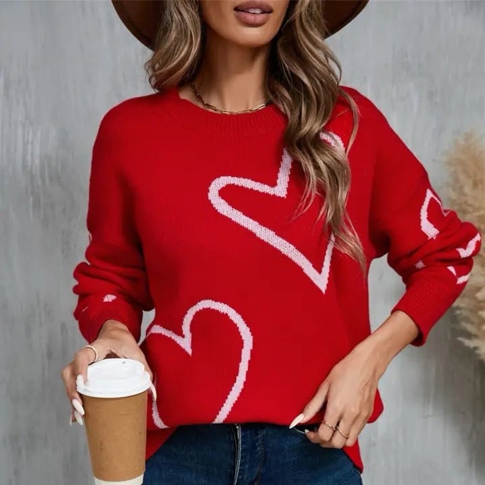Lily Clothing Valentine's Day Heart Pullover